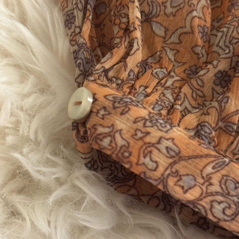 Dreamy Floral Harem Pants in Dusty Rose - Picture 6 of 8
